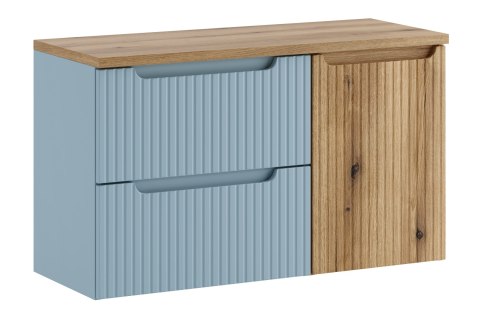 Zestaw meblowy 100cm z blatem i szafką z koszem na pranie