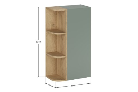 Zestaw meblowy z półsłupkiem i regałem